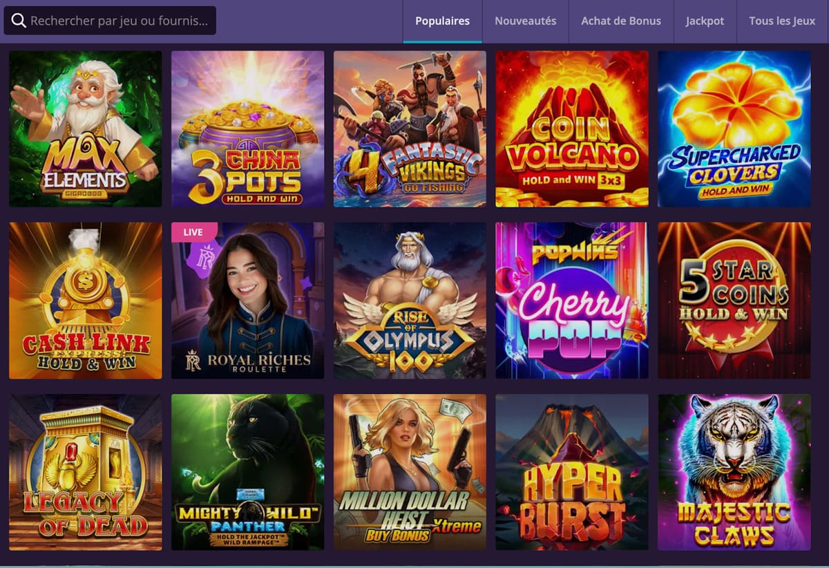 MisterCaz Casino machines à sous